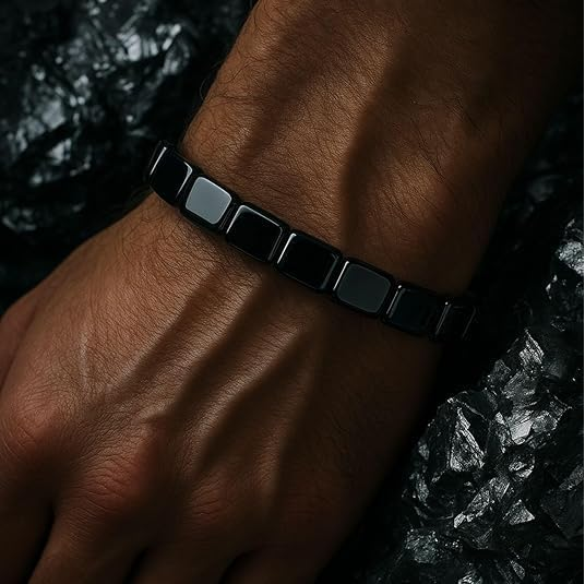 Hematite Bracelet - Natural Hematite Stone Bracelet - Boost Masculine Energy
