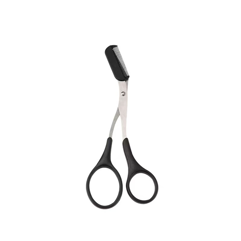 Eyebrow Trimmer Scissors with Comb