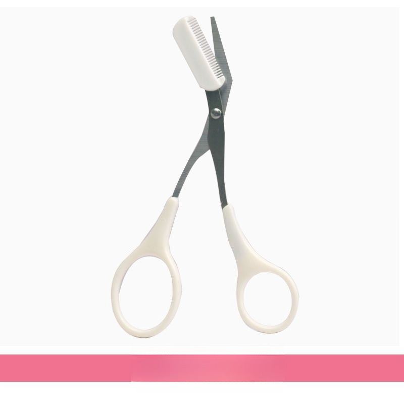 Eyebrow Trimmer Scissors with Comb