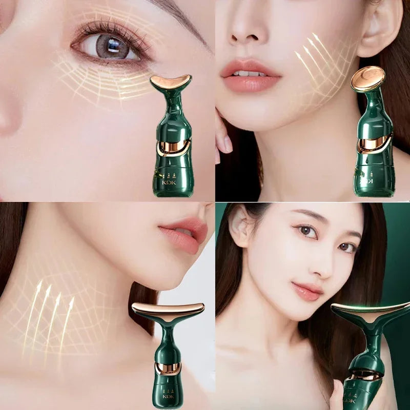 3 In 1 Face Massager - Neck Eye Face  Skin Anti Aging Device