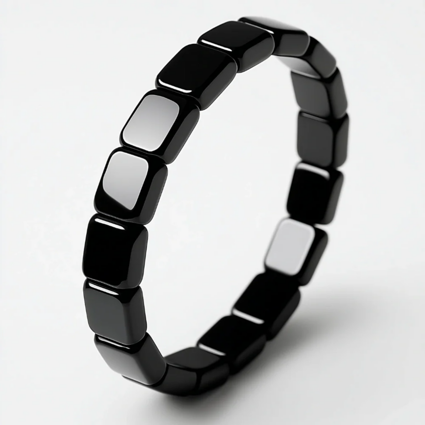 Hematite Bracelet - Natural Hematite Stone Bracelet - Boost Masculine Energy