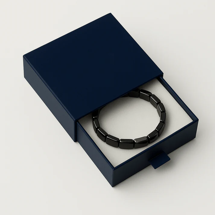 Hematite Bracelet - Natural Hematite Stone Bracelet - Boost Masculine Energy