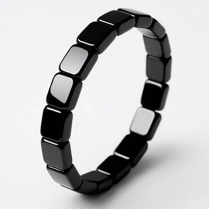 Hematite Bracelet - Natural Hematite Stone Bracelet - Boost Masculine Energy